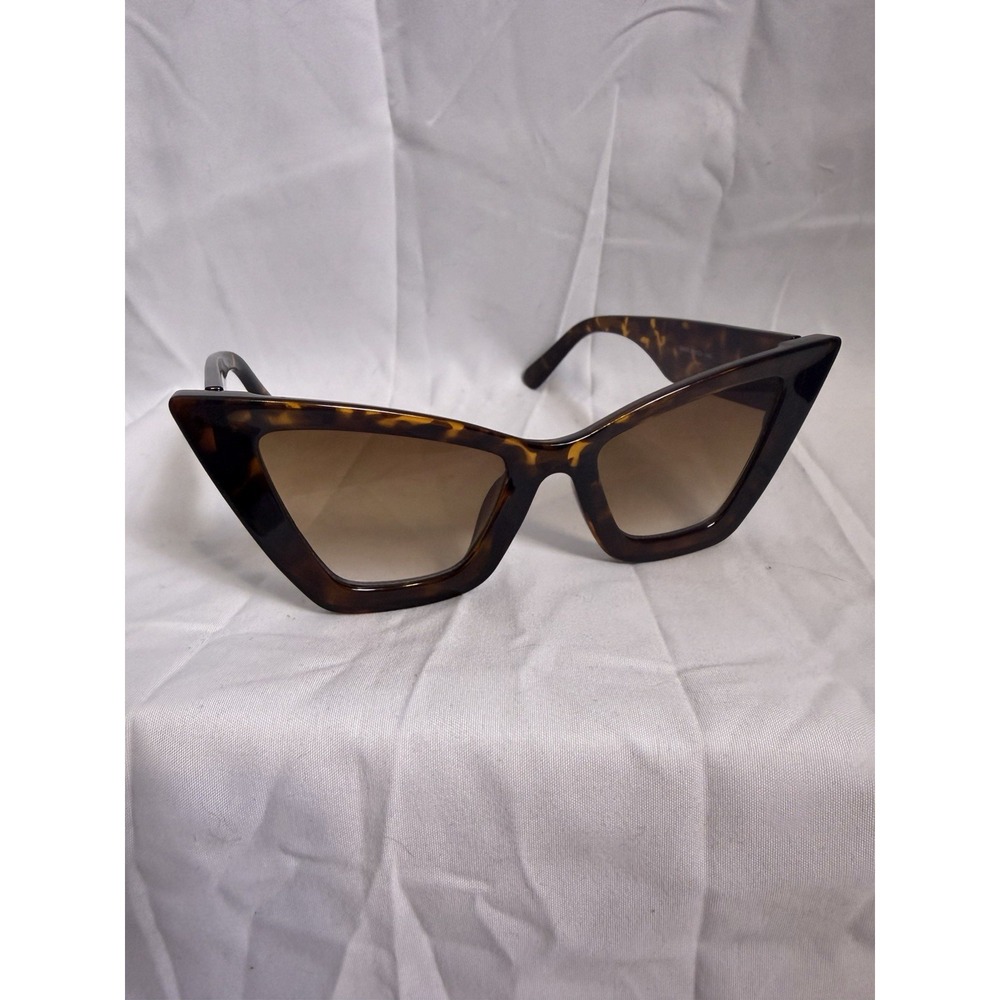Unbranded Woman's Brown Tortoise Shell Style Cats Eye Retro Sunglasses